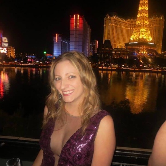 Purple Sequin Dress BCBG MaxAzria Size 6 - Picture 6 of 7